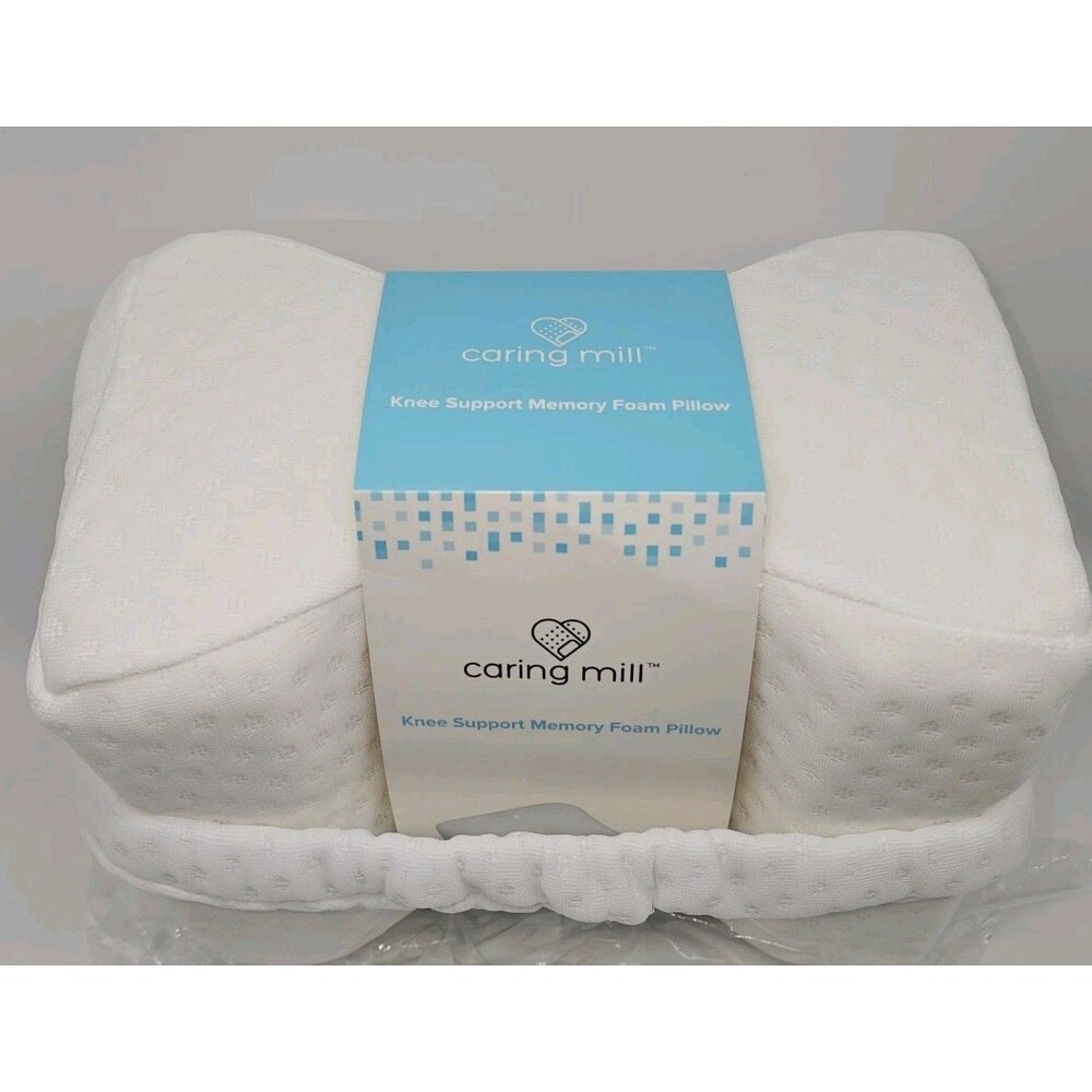 Caring Mill Knee Support Memory Foam Pillow Side Sleeper Strap Hip Spine Align